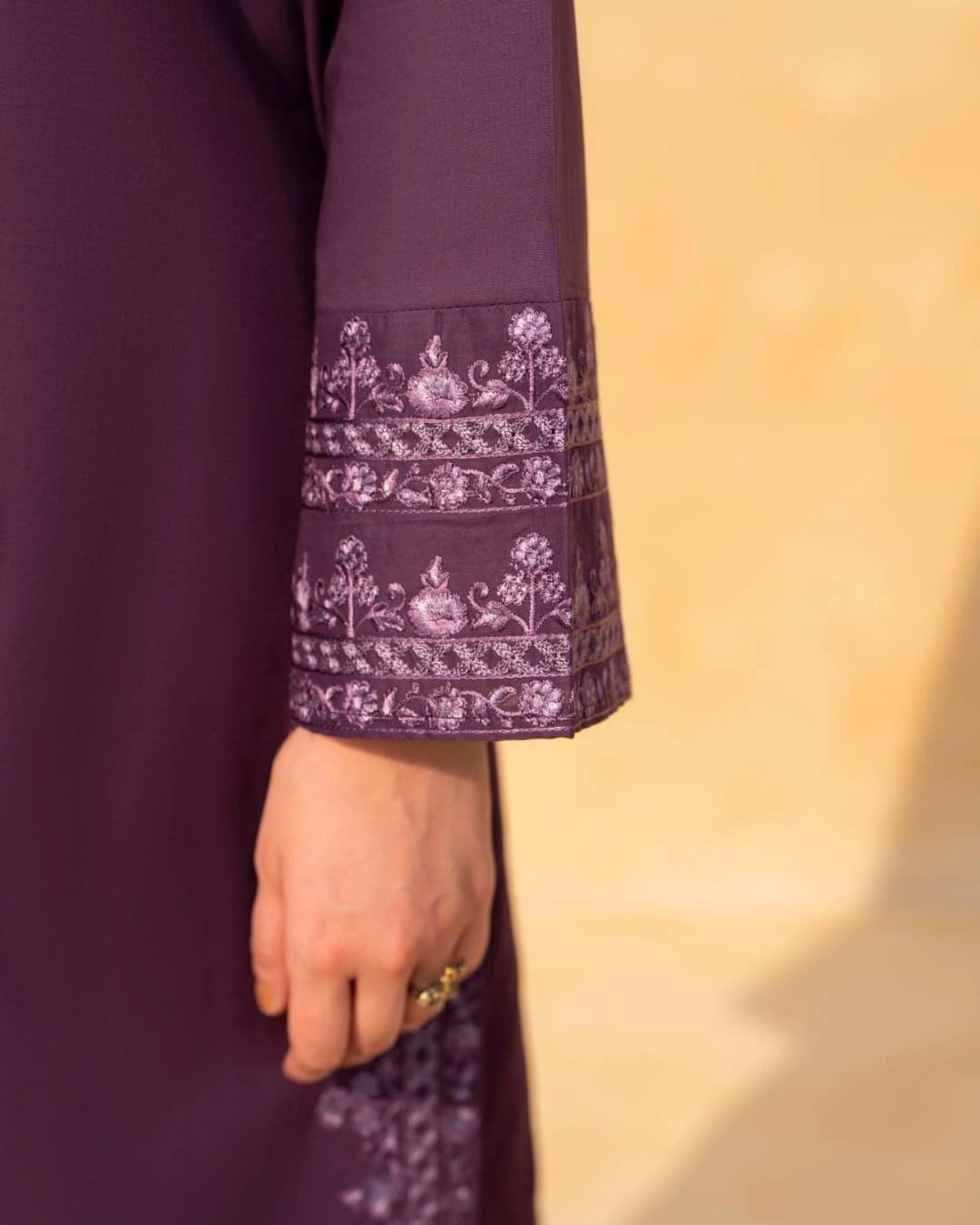 Purple Luxe Emb 3pc
